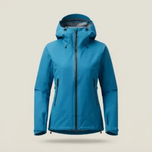 Chaqueta impermeable Kelpa Storm 3L mujer, color azul lago, vista frontal