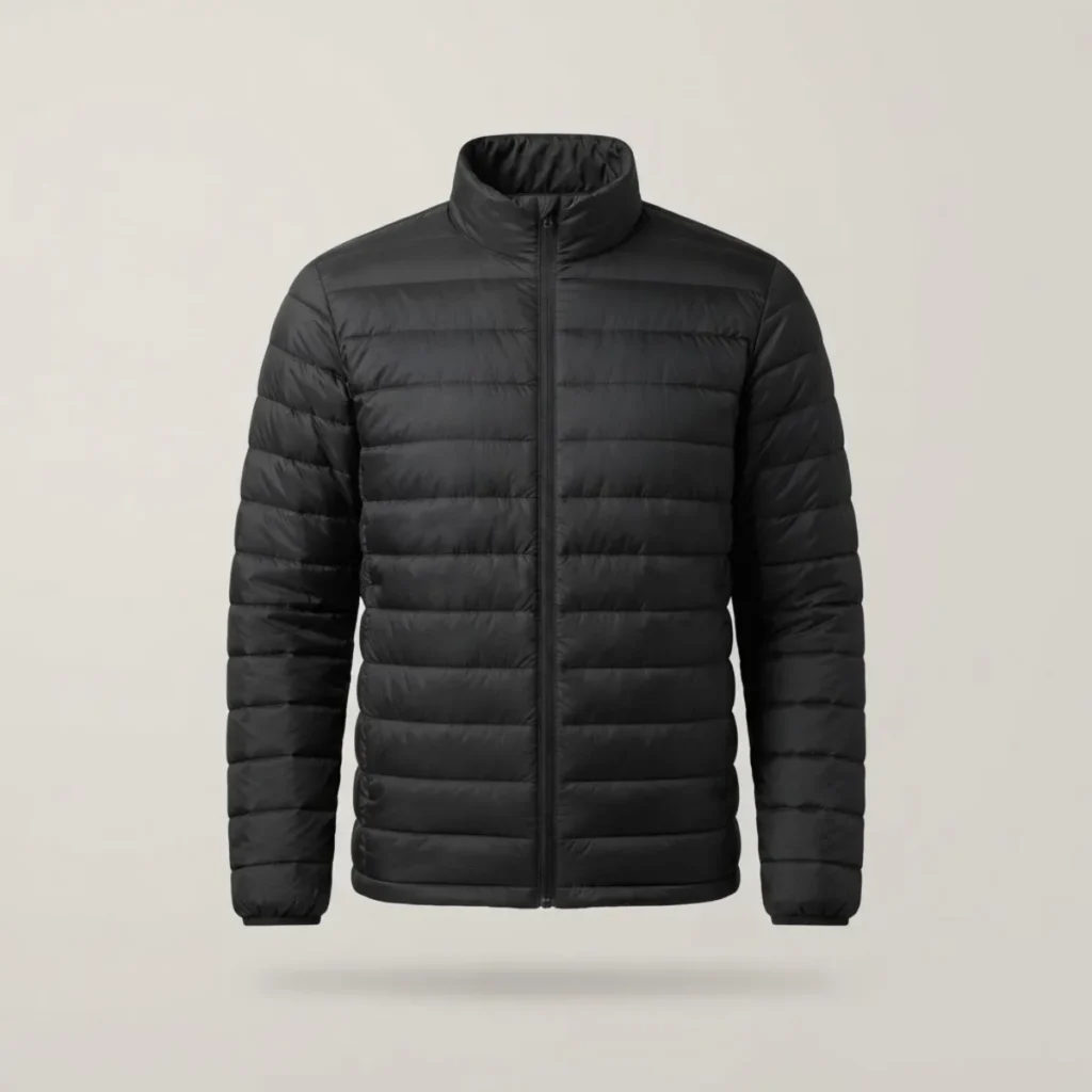 Plumífero Kelpa Hegoa 800 hombre, color negro, vista frontal