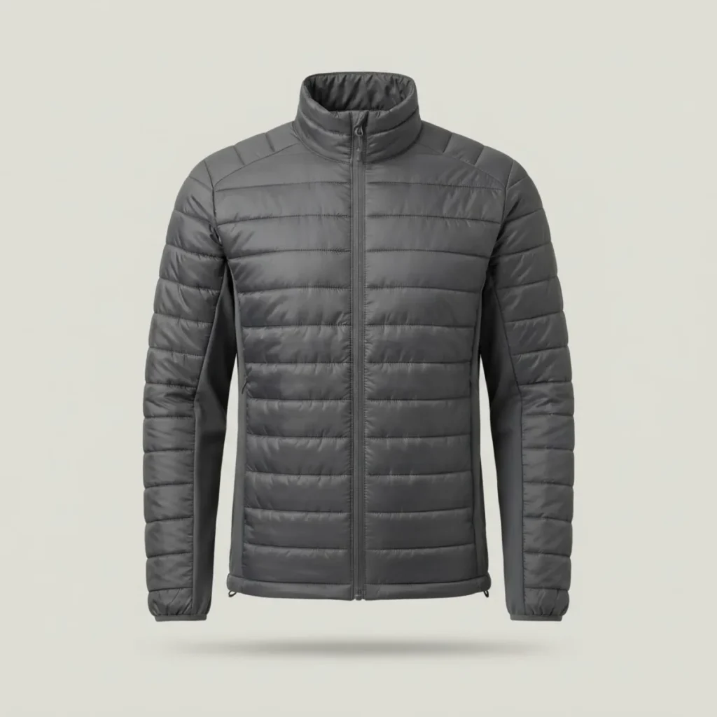 Chaqueta aislante Kelpa Haize Hybrid, color gris antracita, vista frontal