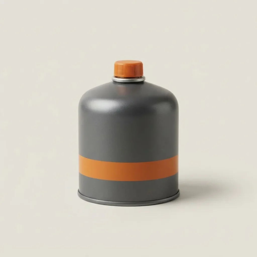 Cartucho de gas Ibarlan 230 g, gris oscuro con banda naranja