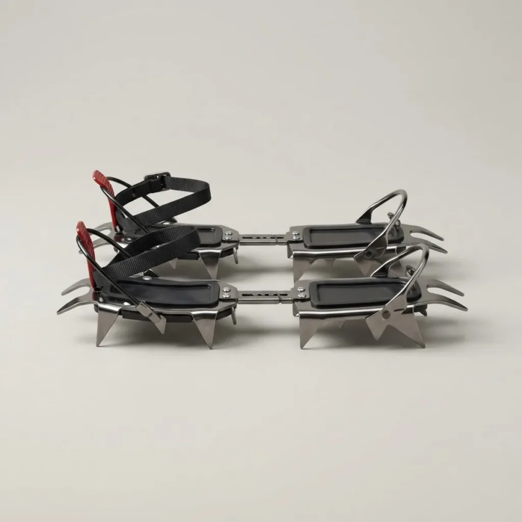 Crampones Zirkon Gorria semiautomáticos, par de crampones de acero