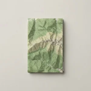 Mapa Gorbeia 1:25.000, mapa plegado con curvas de nivel en la portada